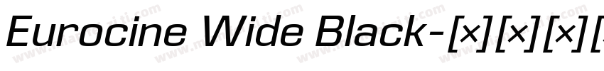 Eurocine Wide Black字体转换